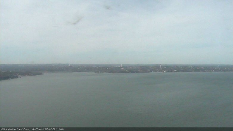 Lake Travis webcam, February 8, 2017 10:40 AM CT