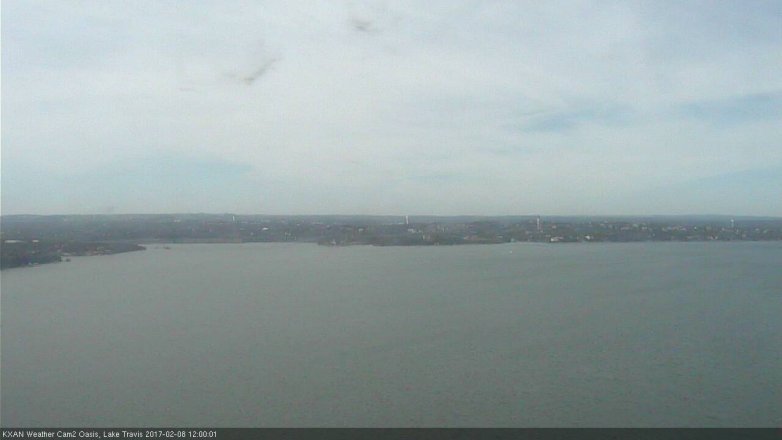 Lake Travis webcam, February 8, 2017 11:15 AM CT