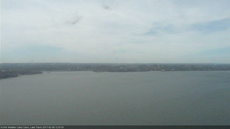 Lake Travis webcam, February 8, 2017 11:20 AM CT