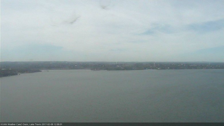 Lake Travis webcam, February 8, 2017 11:25 AM CT