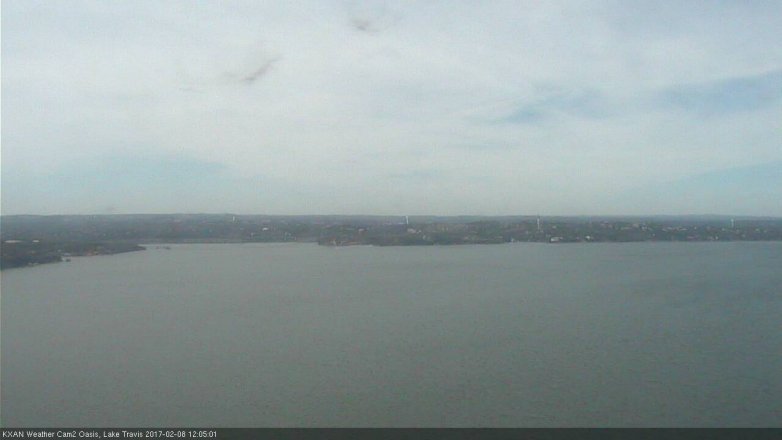 Lake Travis webcam, February 8, 2017 11:35 AM CT