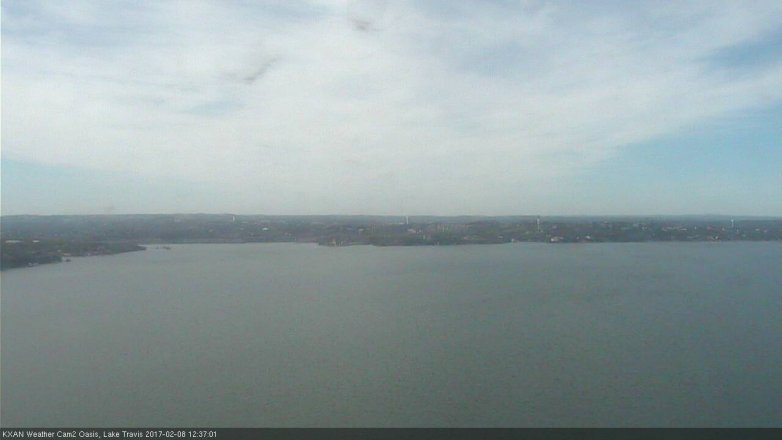 Lake Travis webcam, February 8, 2017 11:40 AM CT
