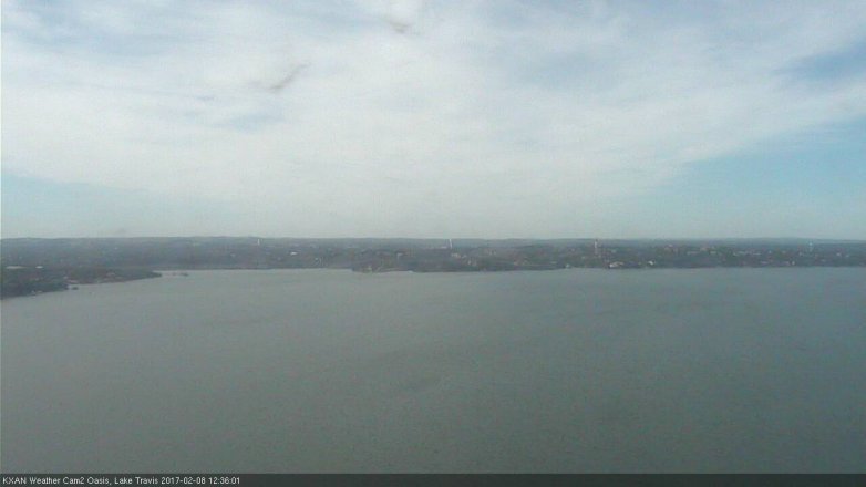 Lake Travis webcam, February 8, 2017 11:55 AM CT