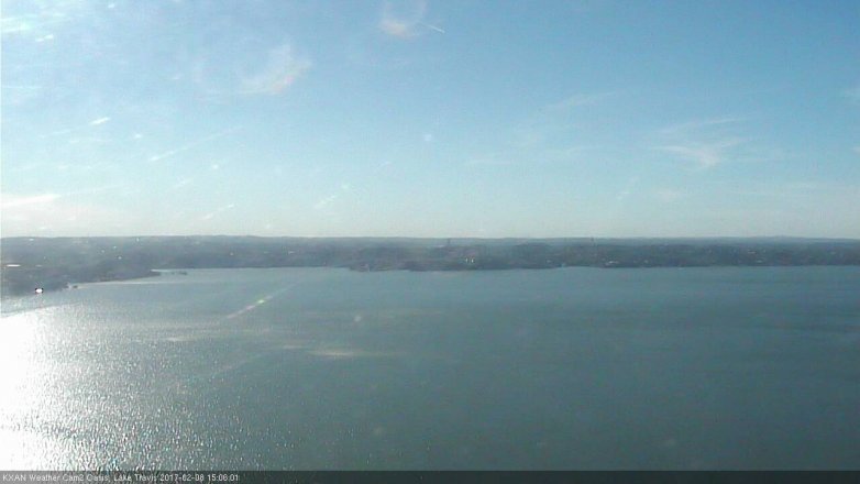 Lake Travis webcam, February 8, 2017 2:35 PM CT