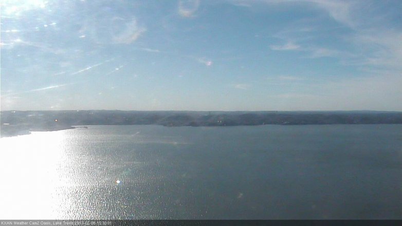 Lake Travis webcam, February 8, 2017 2:40 PM CT