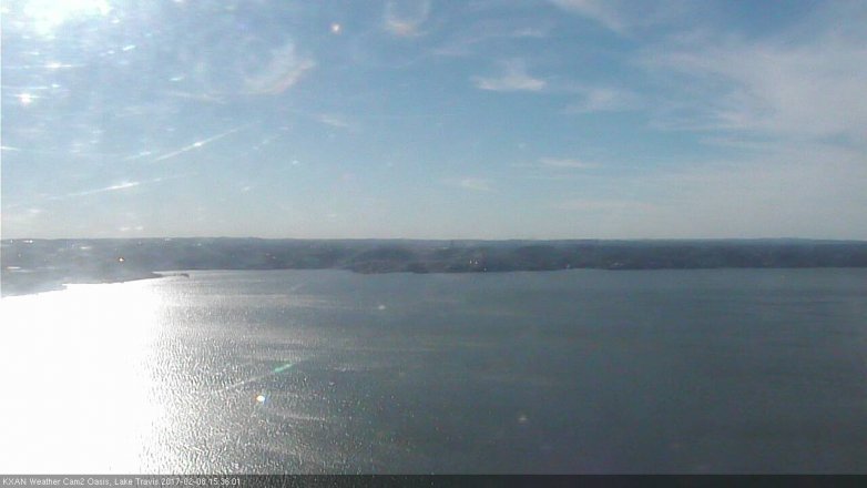 Lake Travis webcam, February 8, 2017 2:55 PM CT
