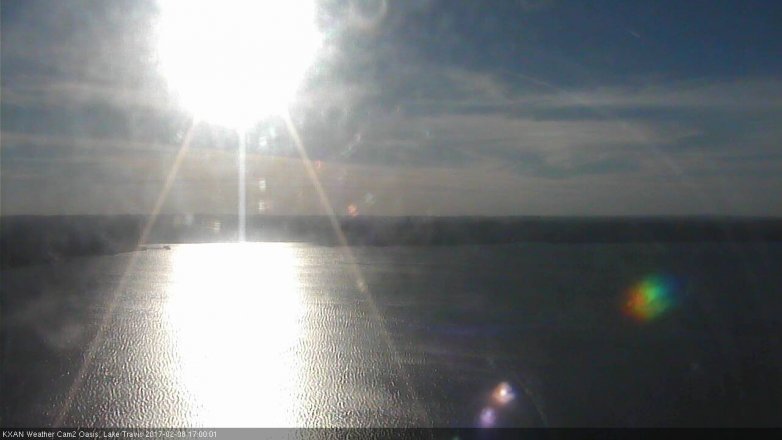 Lake Travis webcam, February 8, 2017 4:10 PM CT