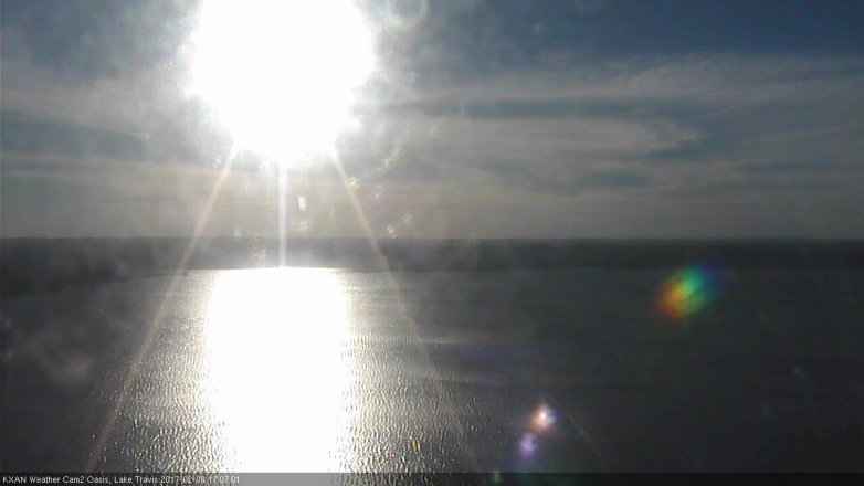 Lake Travis webcam, February 8, 2017 4:15 PM CT