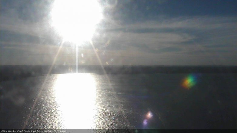 Lake Travis webcam, February 8, 2017 4:25 PM CT