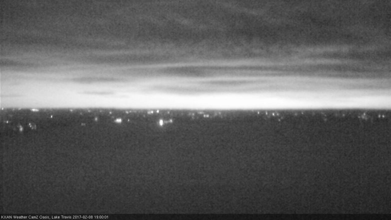Lake Travis webcam, February 8, 2017 6:20 PM CT