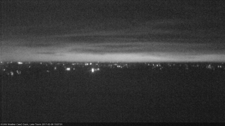 Lake Travis webcam, February 8, 2017 6:35 PM CT