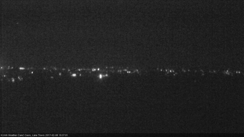 Lake Travis webcam, February 8, 2017 6:45 PM CT