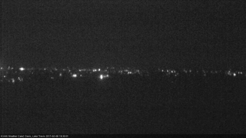 Lake Travis webcam, February 8, 2017 6:55 PM CT
