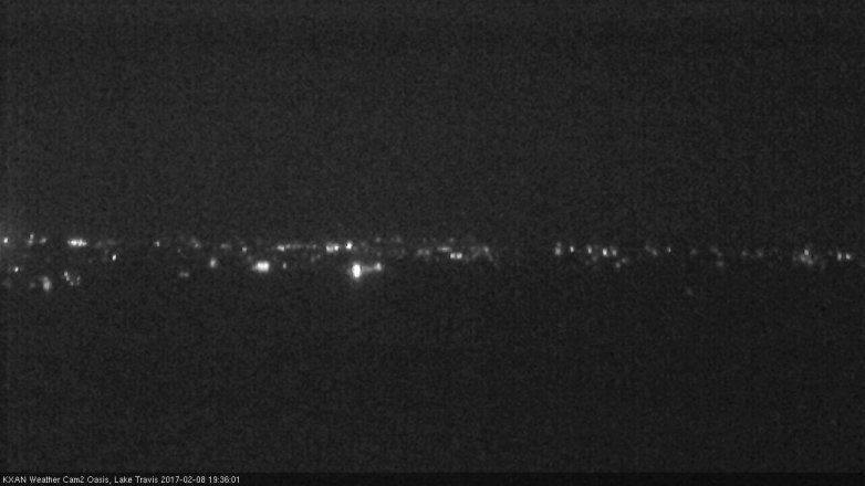 Lake Travis webcam, February 8, 2017 7:00 PM CT