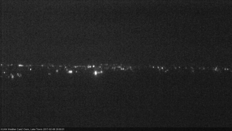 Lake Travis webcam, February 8, 2017 7:10 PM CT