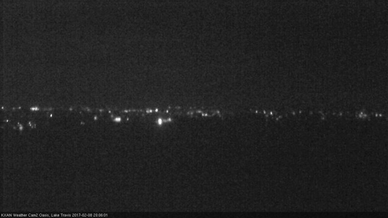 Lake Travis webcam, February 8, 2017 7:25 PM CT