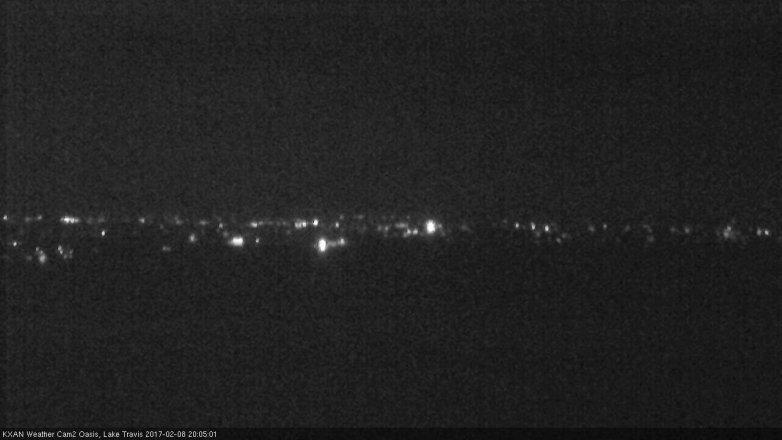 Lake Travis webcam, February 8, 2017 7:35 PM CT