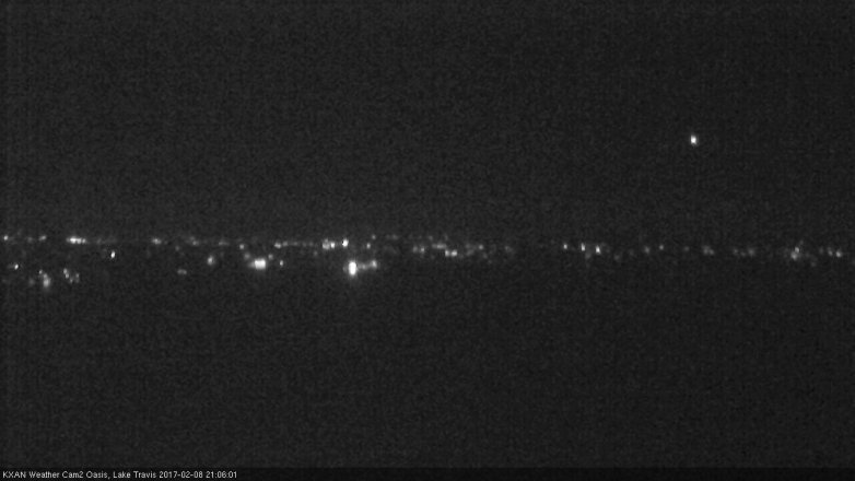 Lake Travis webcam, February 8, 2017 8:10 PM CT