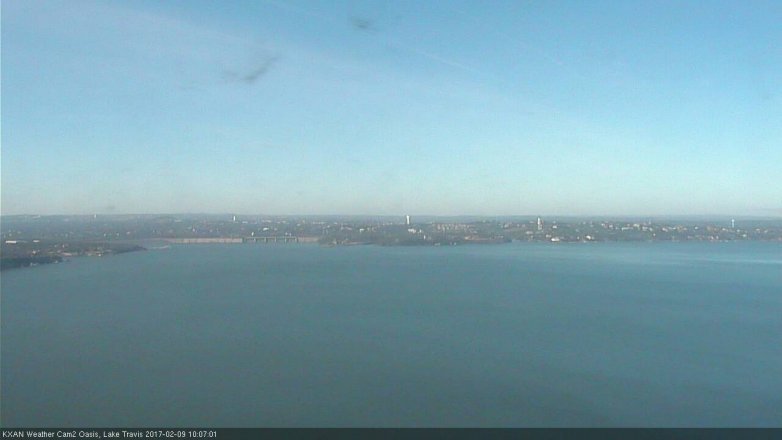 Lake Travis webcam, February 9, 2017 9:30 AM CT