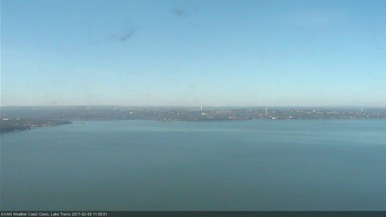 Lake Travis webcam, February 9, 2017 10:35 AM CT