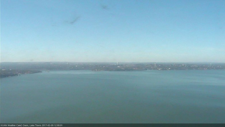 Lake Travis webcam, February 9, 2017 11:10 AM CT
