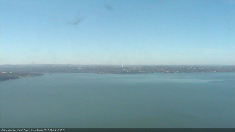 Lake Travis webcam, February 9, 2017 11:15 AM CT
