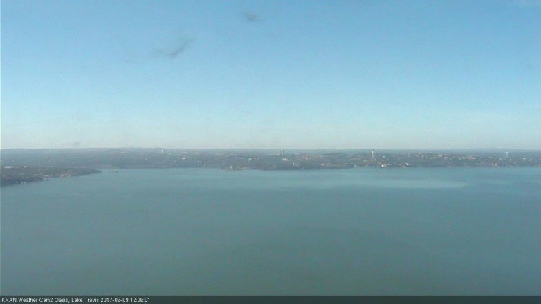 Lake Travis webcam, February 9, 2017 11:25 AM CT