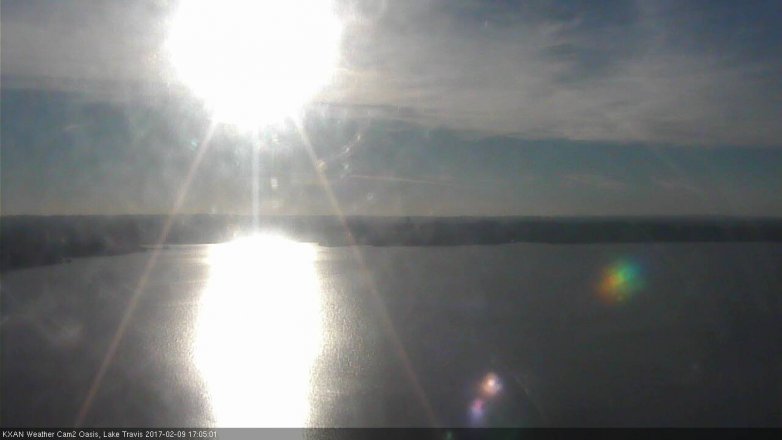 Lake Travis webcam, February 9, 2017 4:10 PM CT