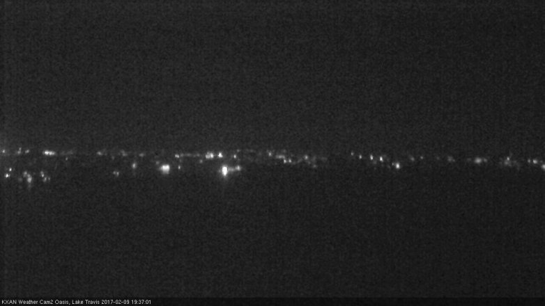 Lake Travis webcam, February 9, 2017 6:50 PM CT