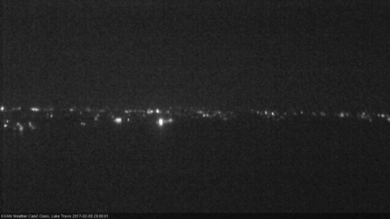 Lake Travis webcam, February 9, 2017 7:25 PM CT