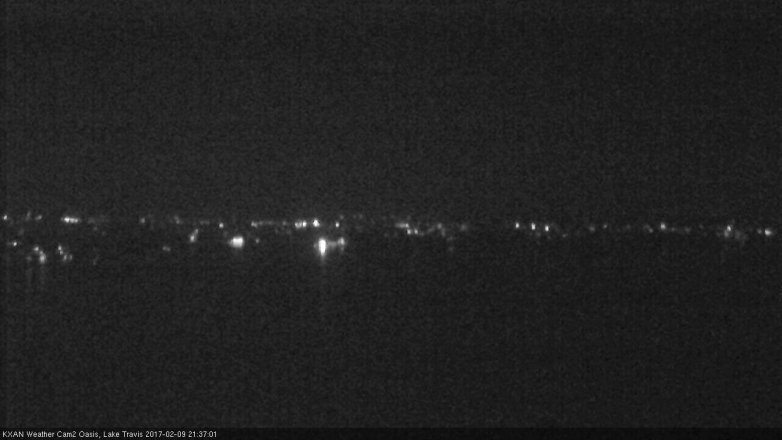 Lake Travis webcam, February 9, 2017 8:45 PM CT