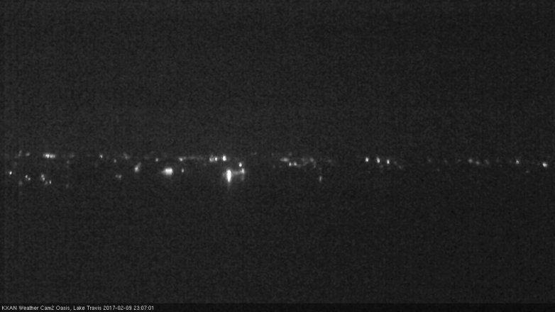 Lake Travis webcam, February 9, 2017 10:20 PM CT