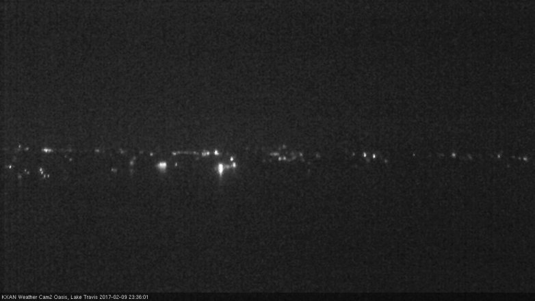Lake Travis webcam, February 9, 2017 10:55 PM CT