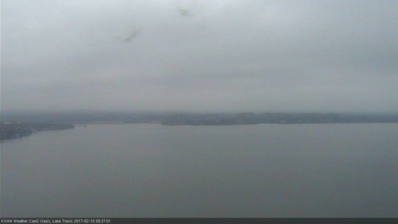Lake Travis webcam, February 10, 2017 9:05 AM CT