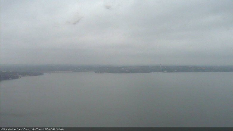 Lake Travis webcam, February 10, 2017 9:45 AM CT