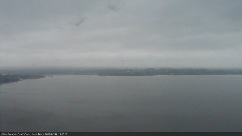Lake Travis webcam, February 10, 2017 10:00 AM CT