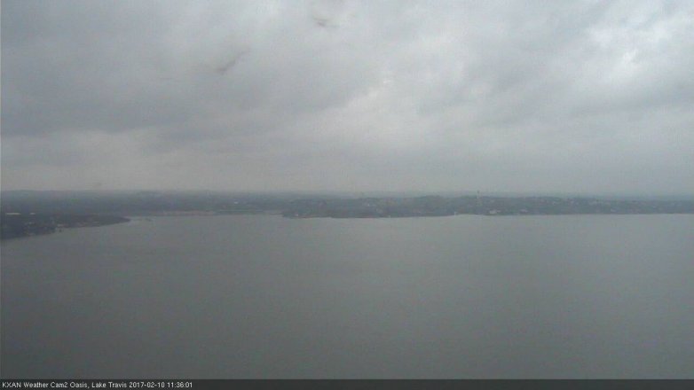 Lake Travis webcam, February 10, 2017 11:00 AM CT