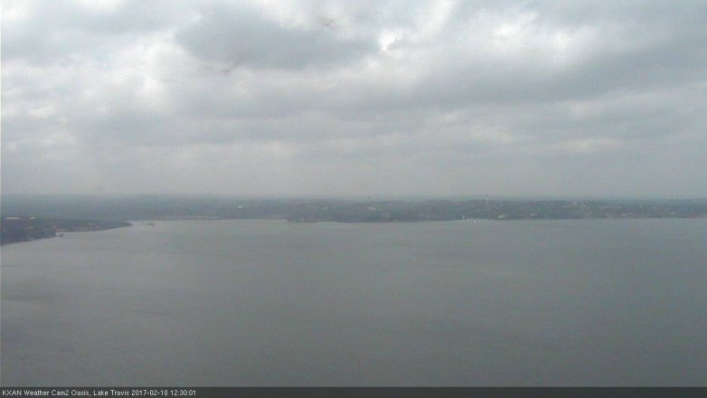 Lake Travis webcam, February 10, 2017 11:45 AM CT