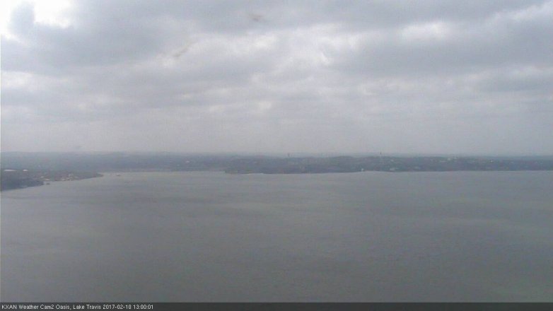 Lake Travis webcam, February 10, 2017 12:25 PM CT