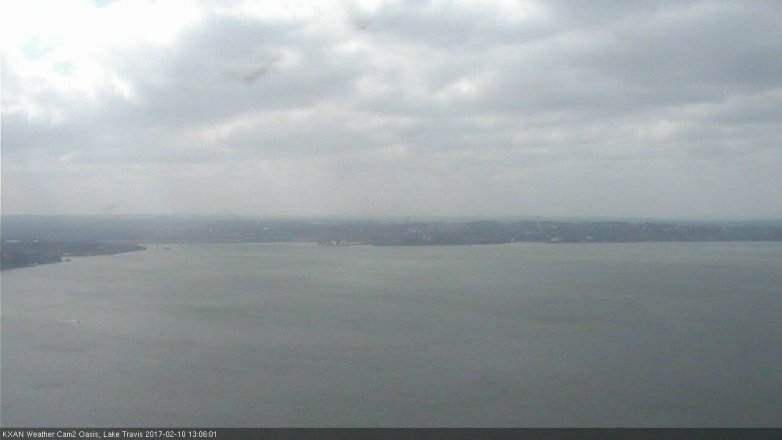 Lake Travis webcam, February 10, 2017 12:35 PM CT