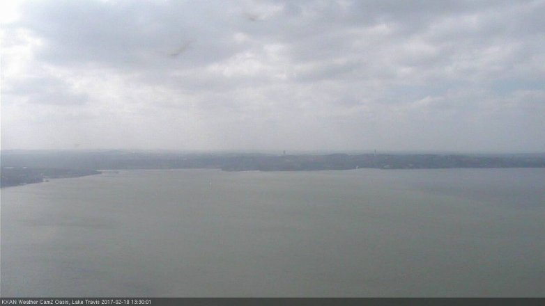 Lake Travis webcam, February 10, 2017 12:50 PM CT