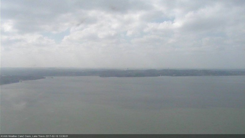 Lake Travis webcam, February 10, 2017 12:55 PM CT