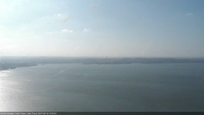 Lake Travis webcam, February 10, 2017 2:05 PM CT