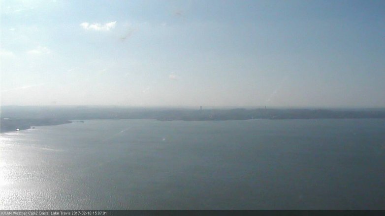 Lake Travis webcam, February 10, 2017 2:15 PM CT