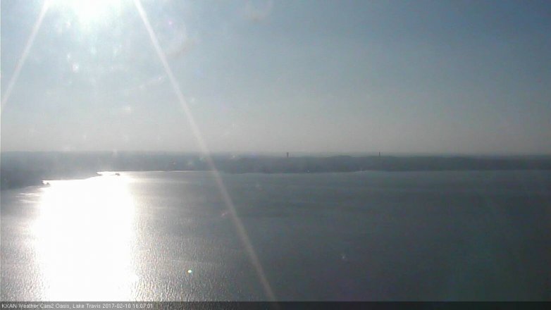 Lake Travis webcam, February 10, 2017 3:15 PM CT
