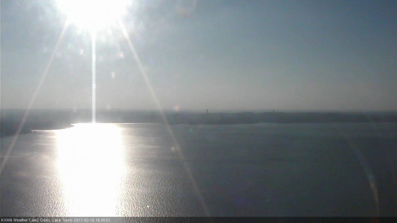 Lake Travis webcam, February 10, 2017 3:45 PM CT