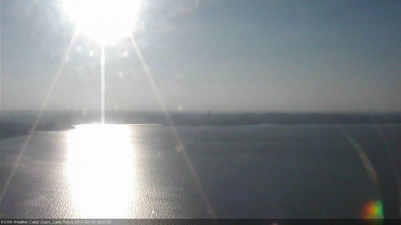 Lake Travis webcam, February 10, 2017 3:50 PM CT