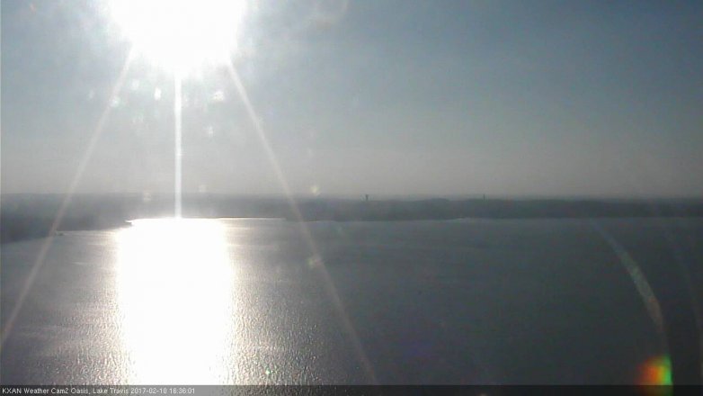 Lake Travis webcam, February 10, 2017 4:05 PM CT