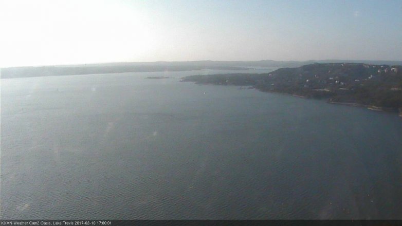 Lake Travis webcam, February 10, 2017 4:10 PM CT