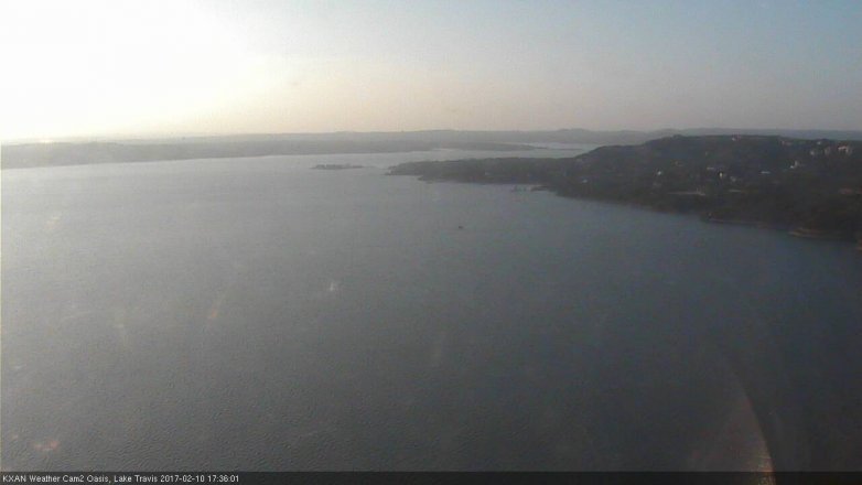 Lake Travis webcam, February 10, 2017 4:55 PM CT